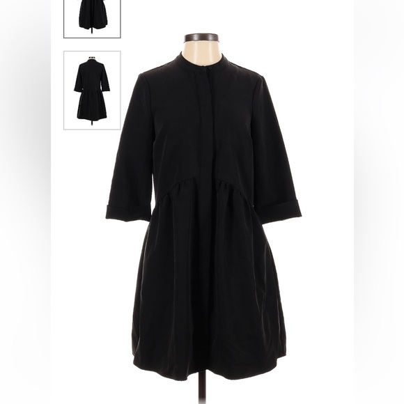 Tuckernuck Dresses & Skirts - TUCKERNUCK Black Stretch Crepe Royal Shirt Dress Black Size XS